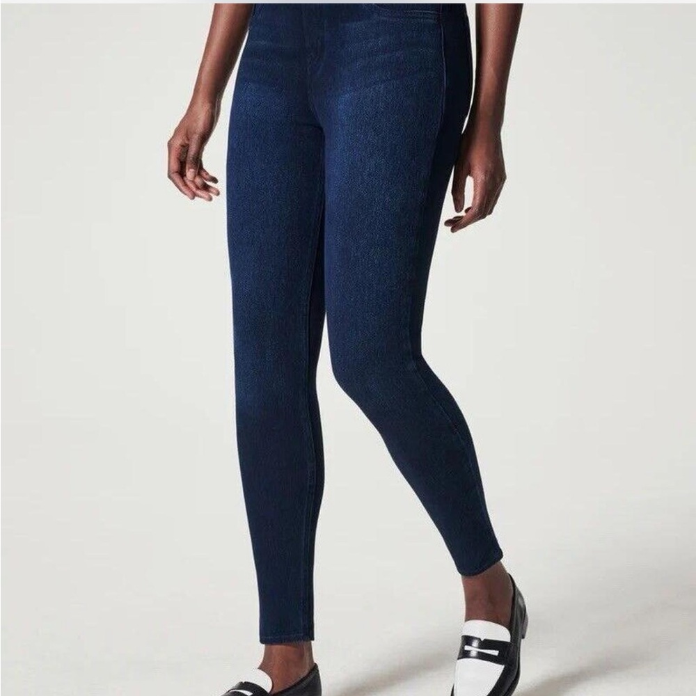Spanx Women's Jean-ish Denim Ankle Leggings Size Blue Jean Siza small